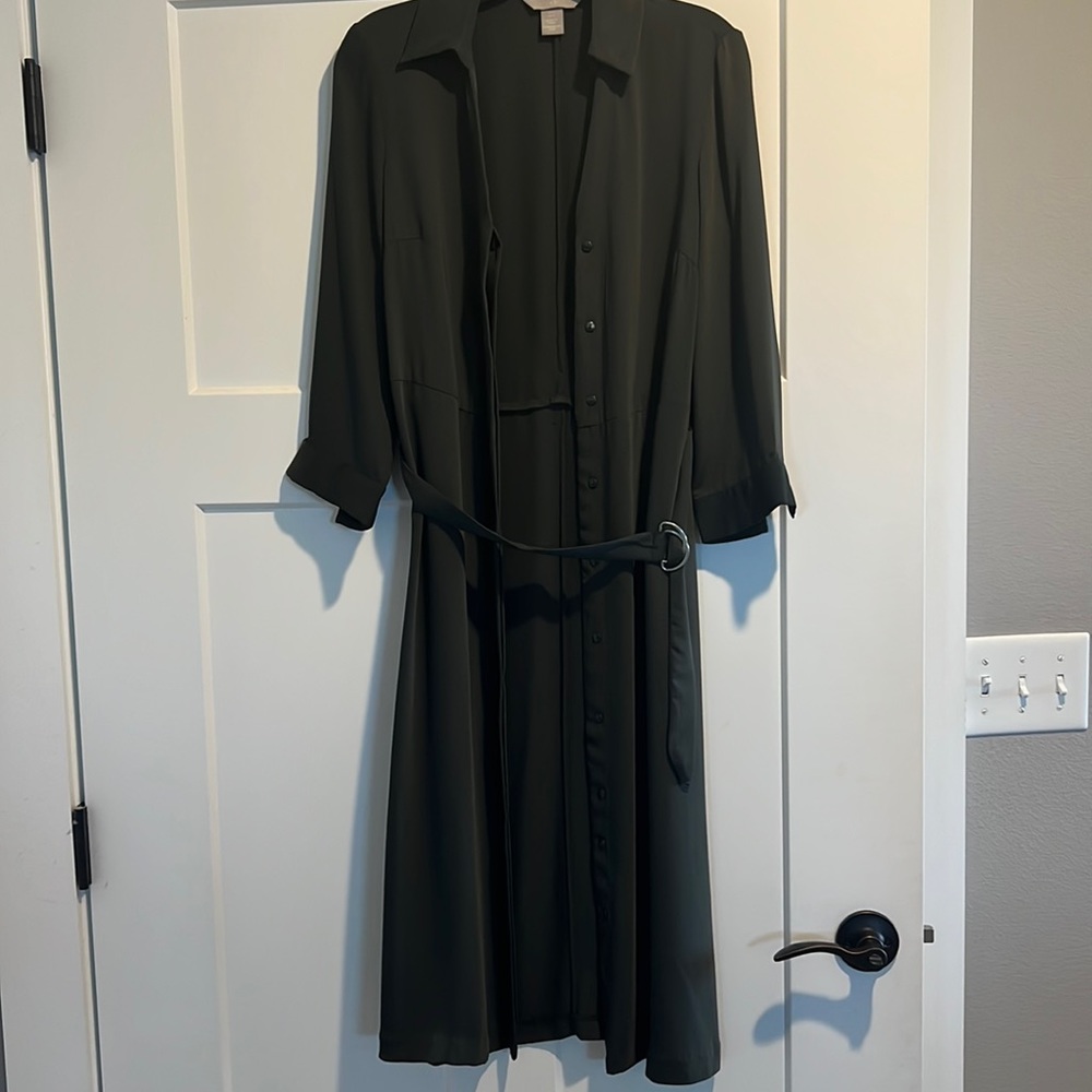 H&M Olive Green Dress